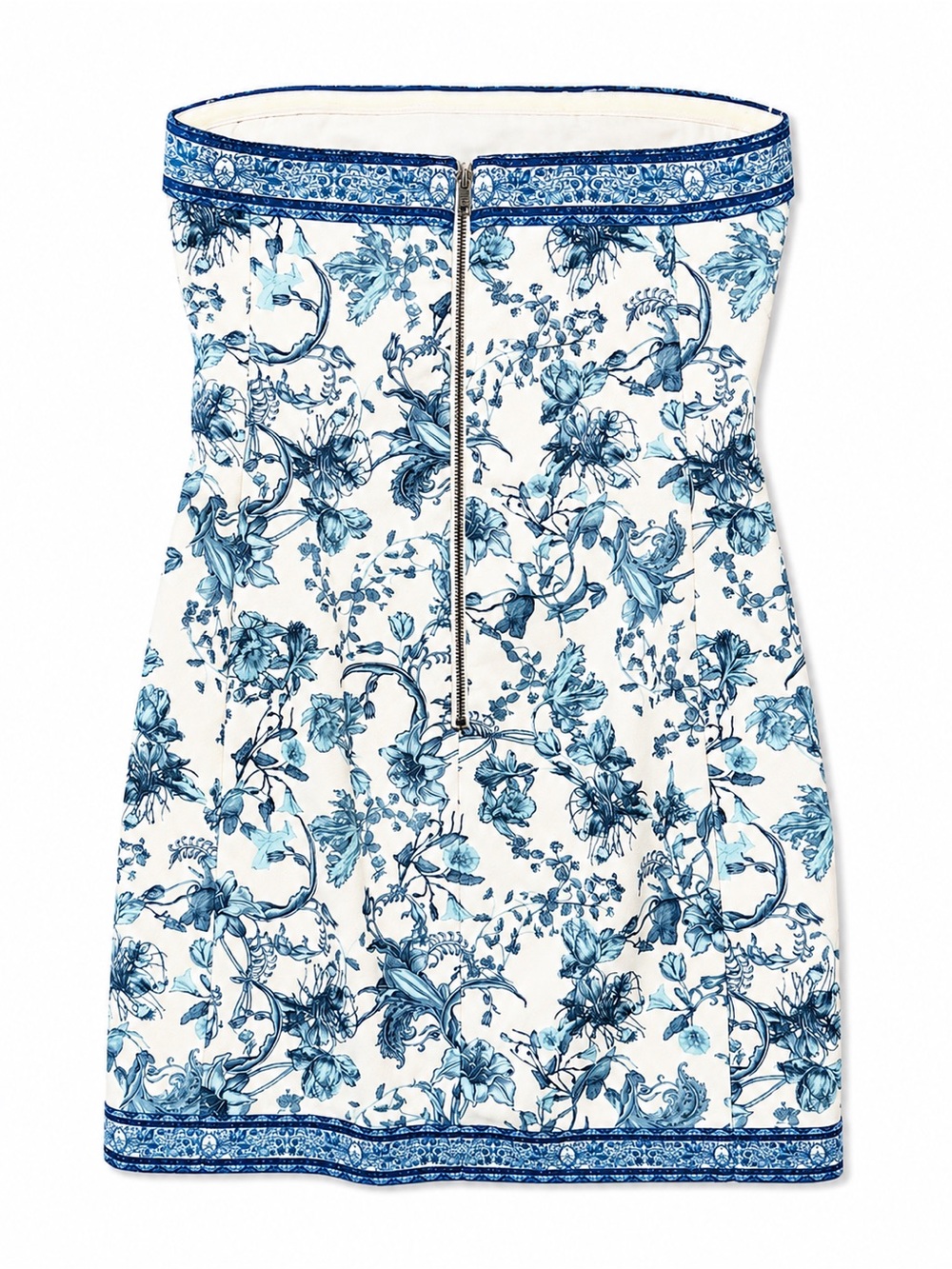 Alice+Olivia Blue Kelly Square Bust Mini Dress Size 2 - Picture 7 of 10